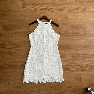 Lulu’s Love Poem Mini Dress | White Size Large